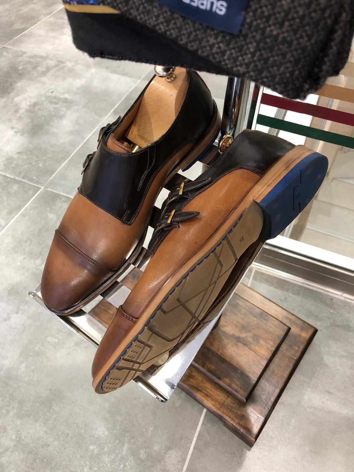 Bloomber Buckle Detailed Natural Leather Shoes Camel-baagr.myshopify.com-shoes2-BOJONI