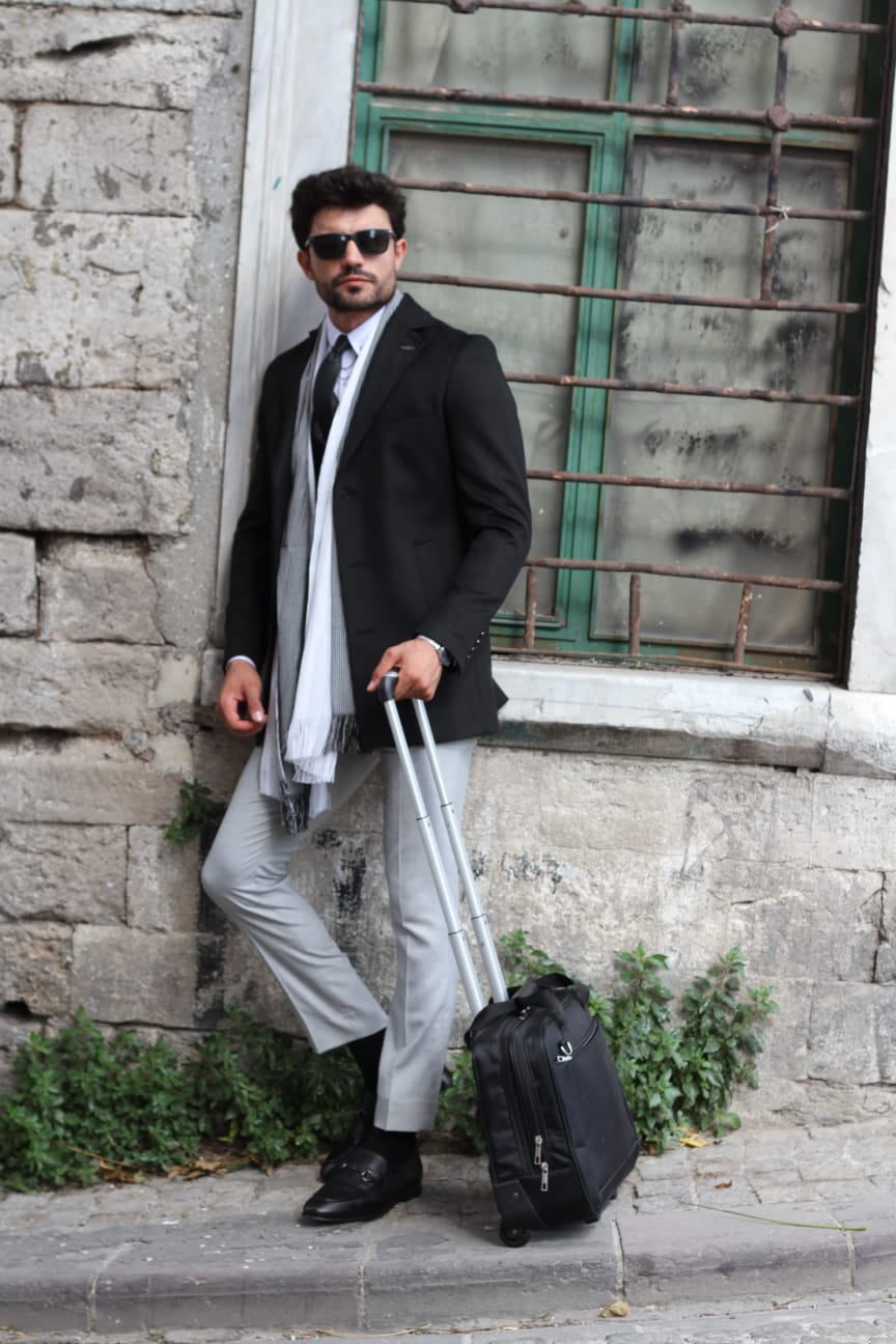 Slim-Fit Wool Coat Black-baagr.myshopify.com-Jacket-BOJONI