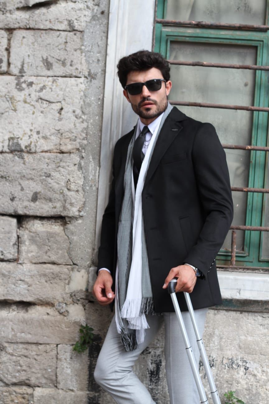 Slim-Fit Wool Coat Black-baagr.myshopify.com-Jacket-BOJONI