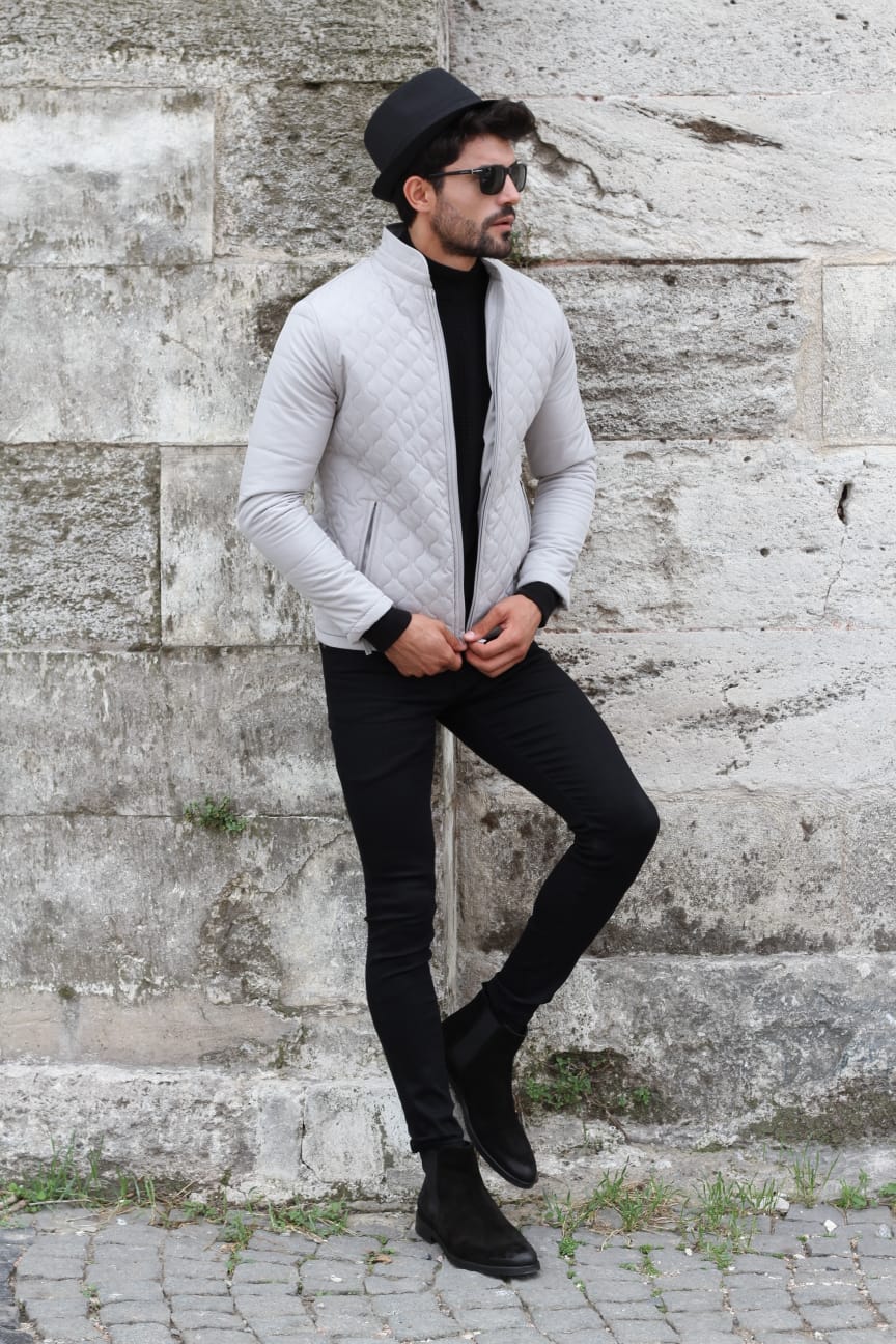 Velcan Slim-Fit Patterned Coat-baagr.myshopify.com-Jacket-BOJONI