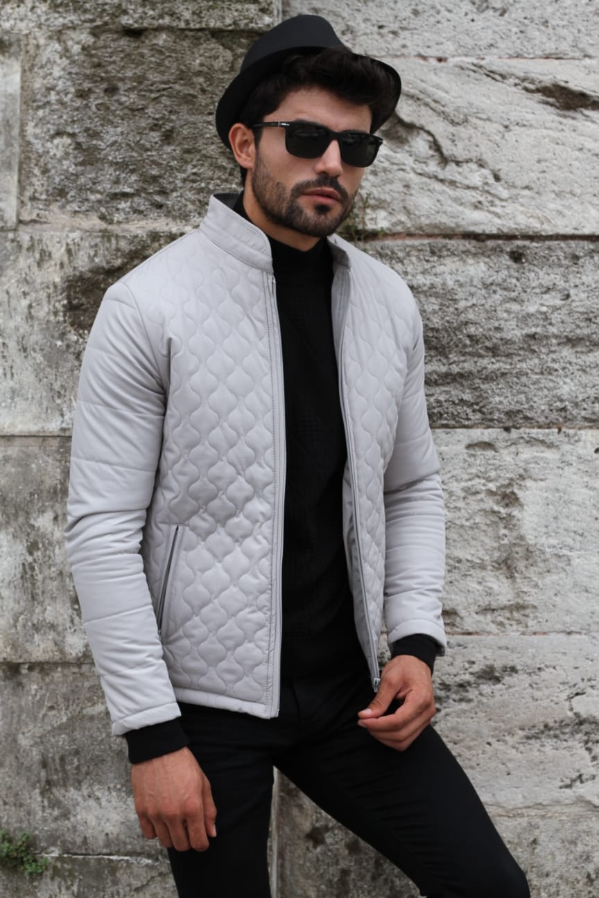 Velcan Slim-Fit Patterned Coat-baagr.myshopify.com-Jacket-BOJONI