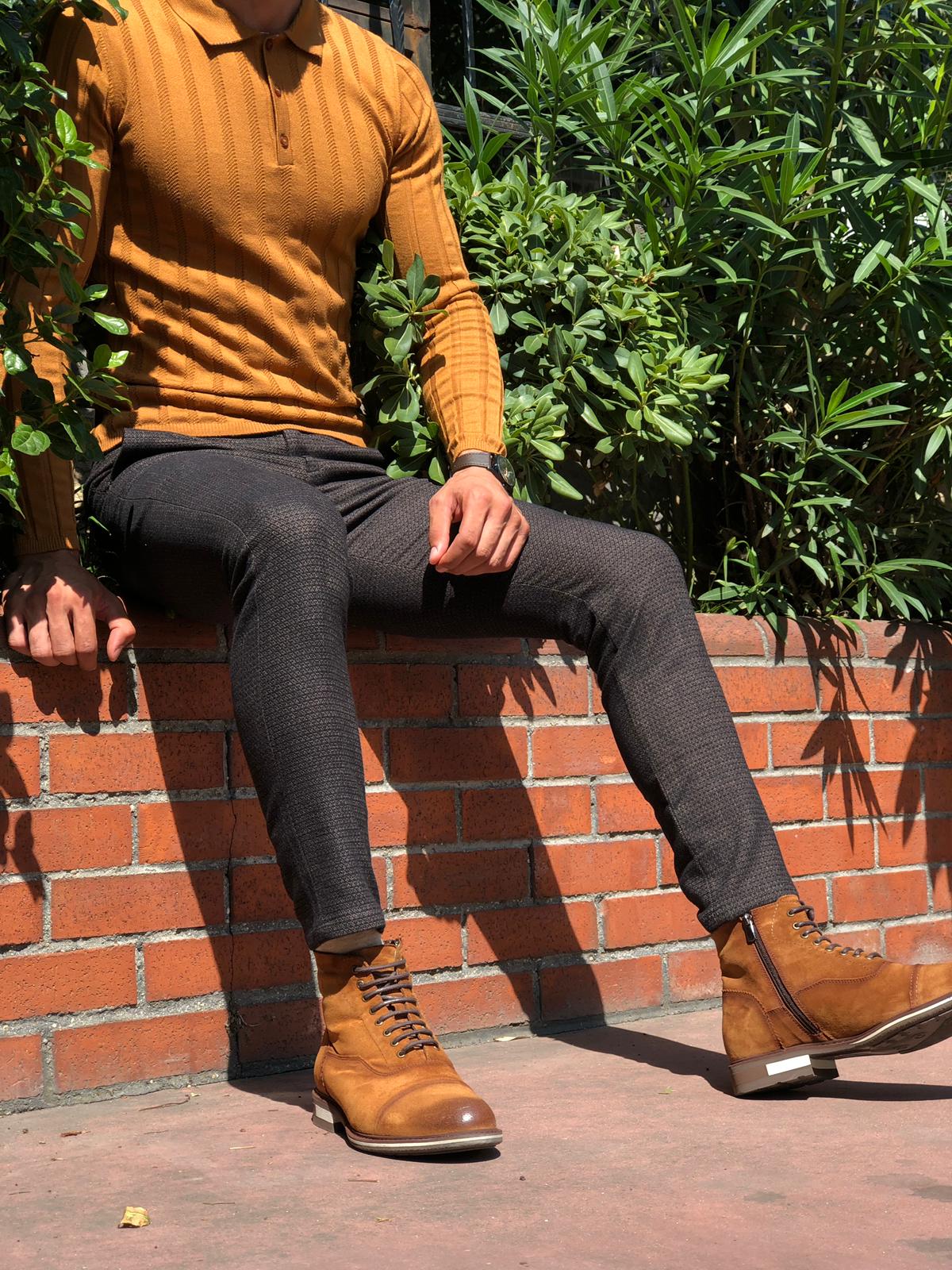 Slim-Fit Polo Sweater Camel-baagr.myshopify.com-sweatshirts-BOJONI
