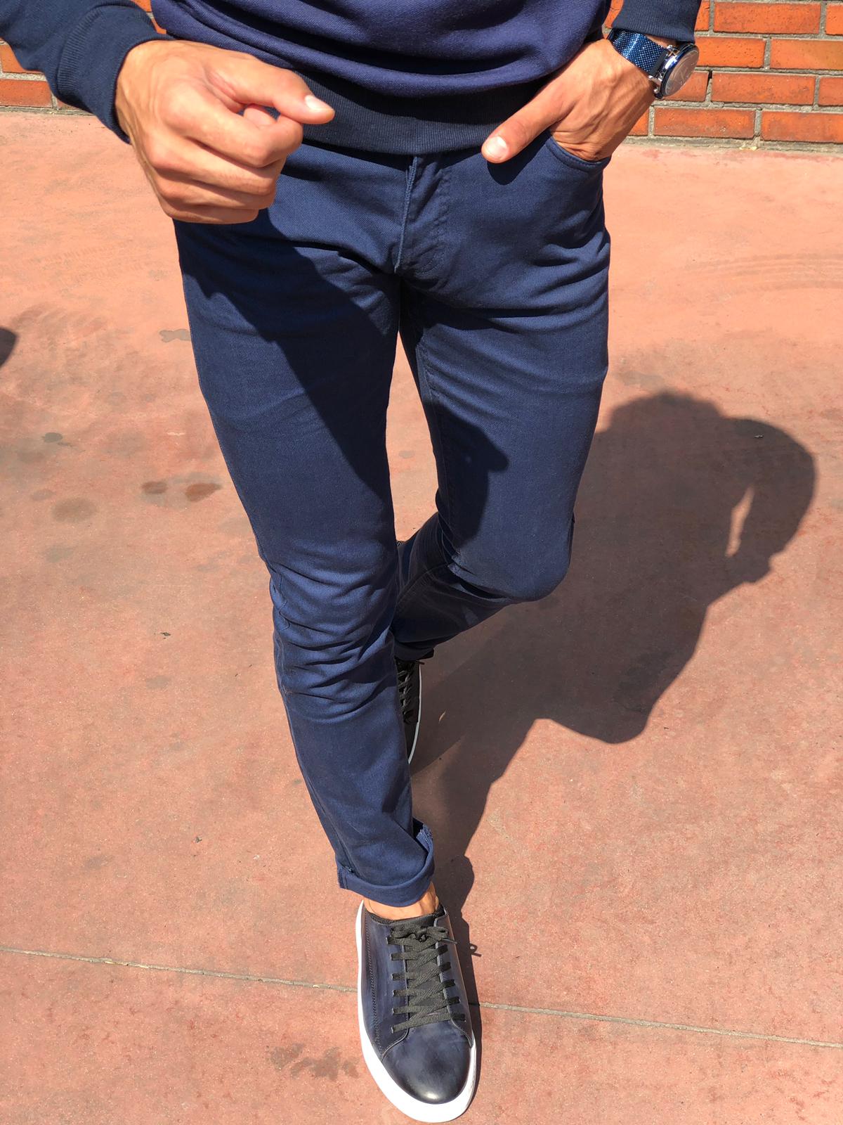 Mason Slim-Fit Pants Indigo-baagr.myshopify.com-Pants-BOJONI