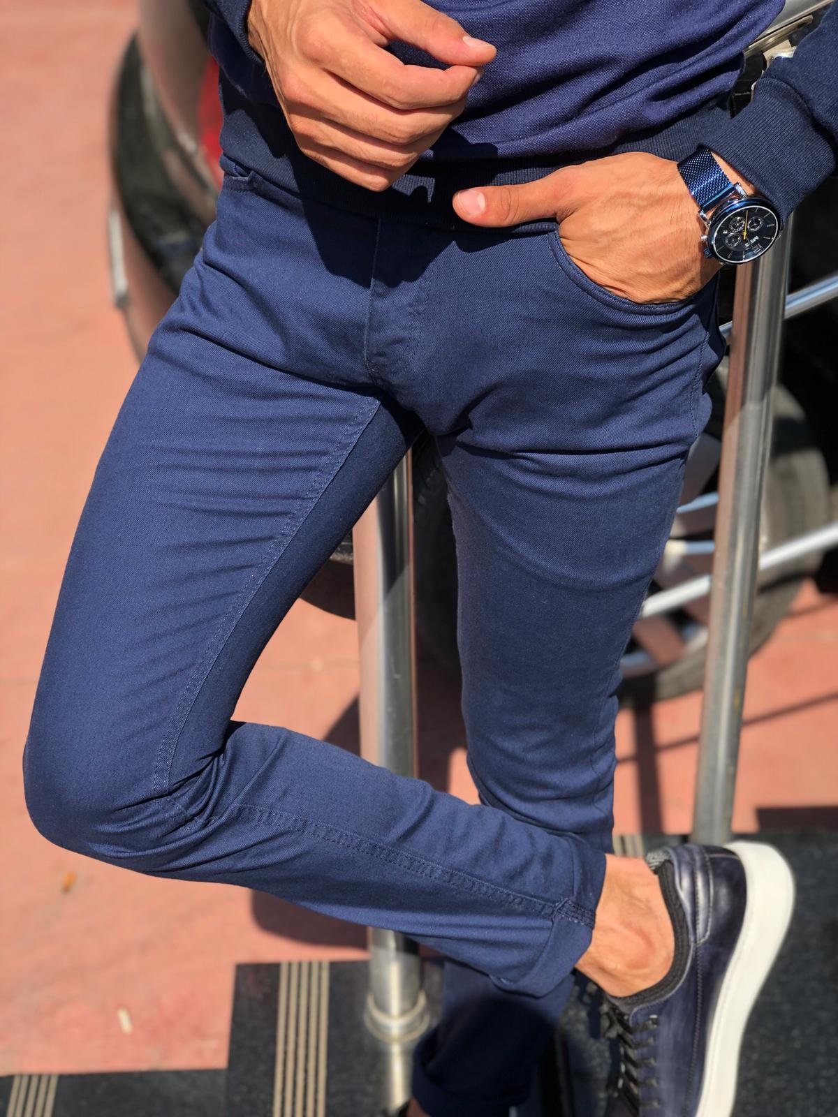 Mason Slim-Fit Pants Indigo-baagr.myshopify.com-Pants-BOJONI