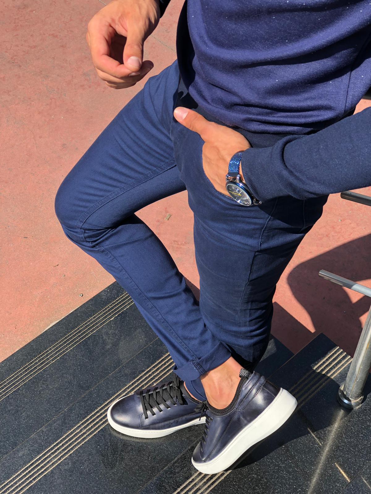 Mason Slim-Fit Pants Indigo-baagr.myshopify.com-Pants-BOJONI