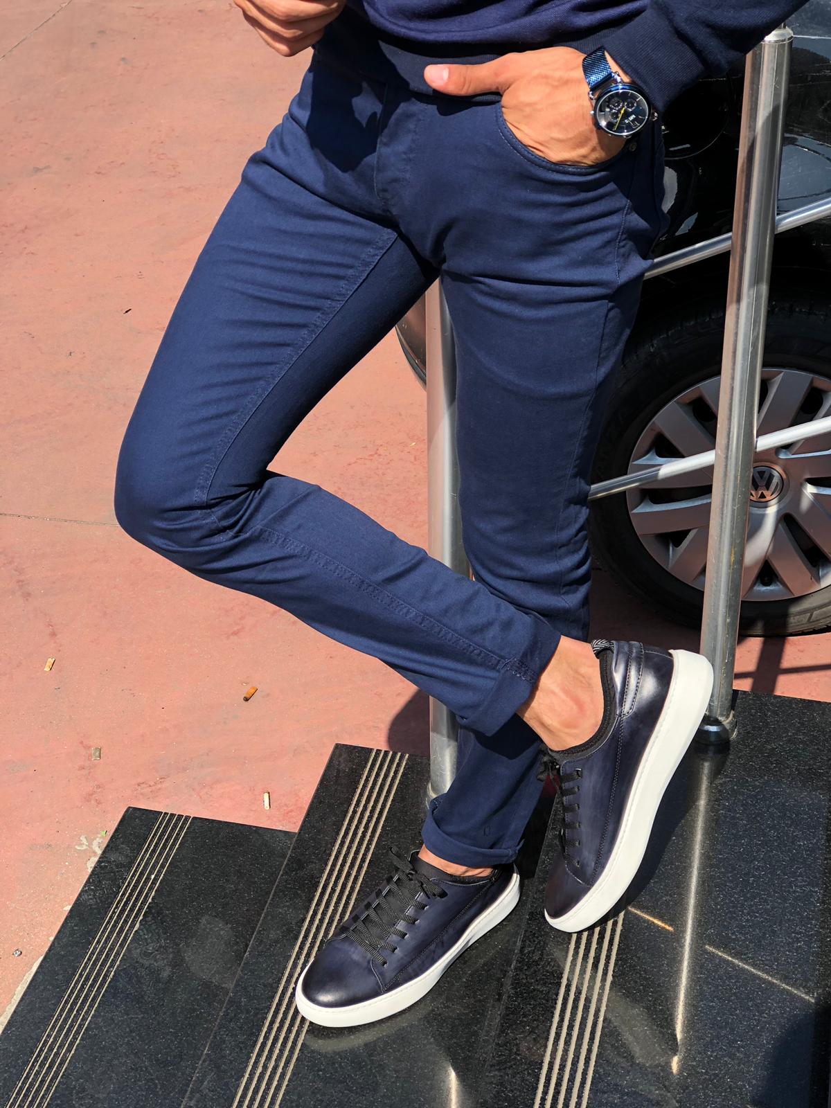 Mason Slim-Fit Pants Indigo-baagr.myshopify.com-Pants-BOJONI