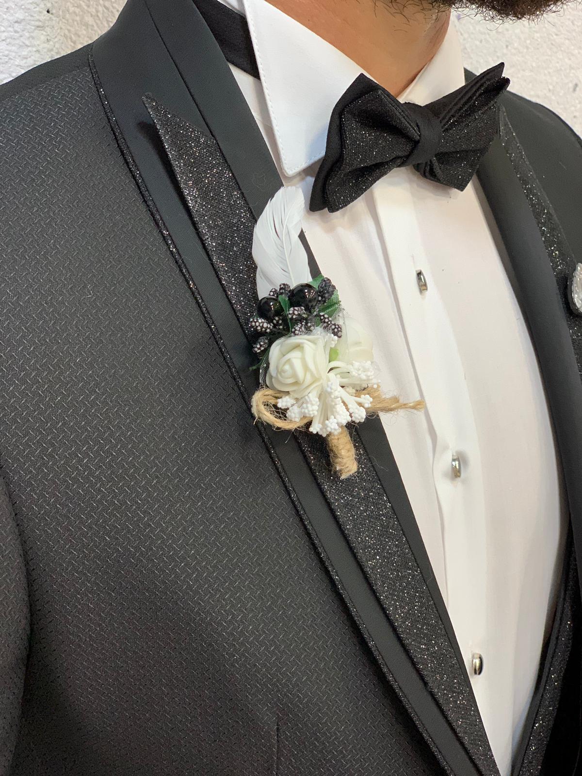 Santos Slim Fit Tuxedo Black-baagr.myshopify.com-1-brabion