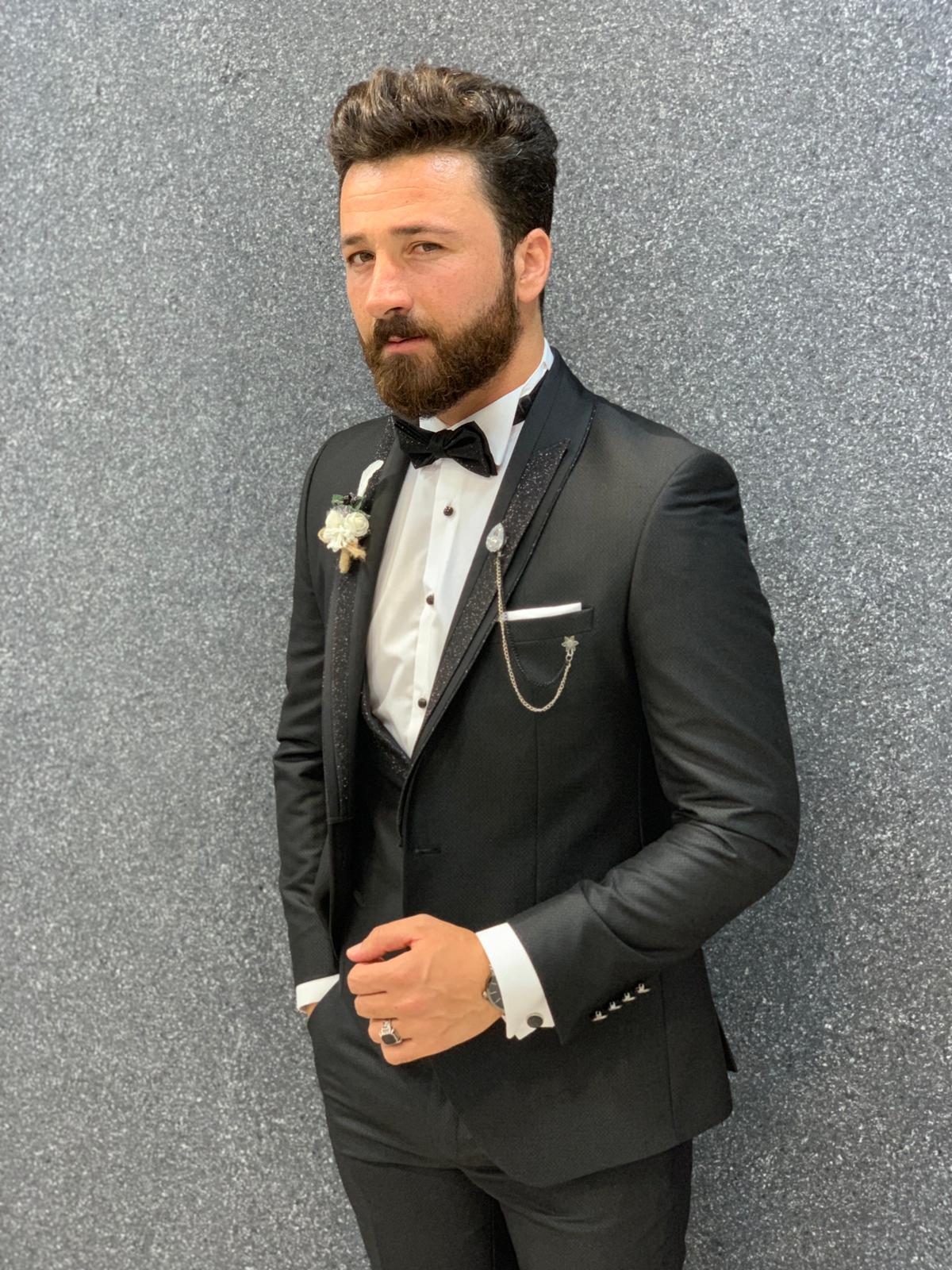 Santos Slim Fit Tuxedo Black-baagr.myshopify.com-1-brabion