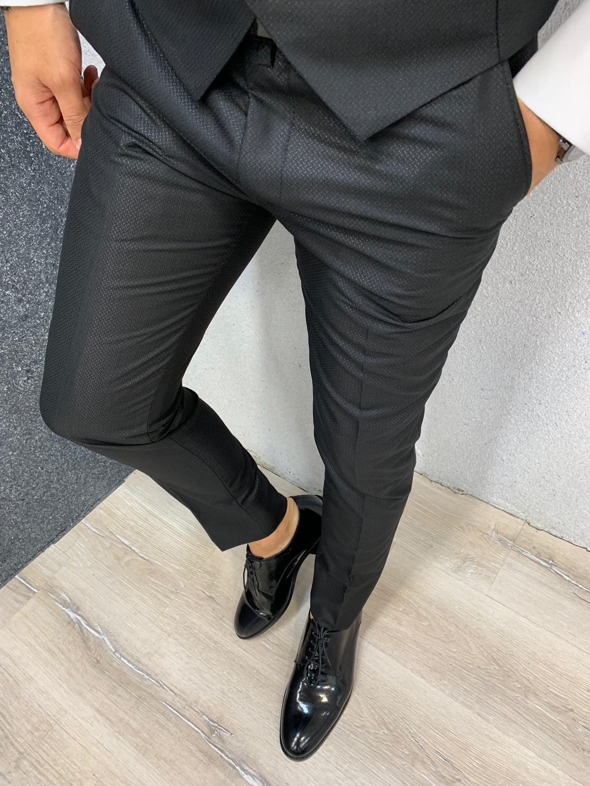 Santos Slim Fit Tuxedo Black-baagr.myshopify.com-1-brabion