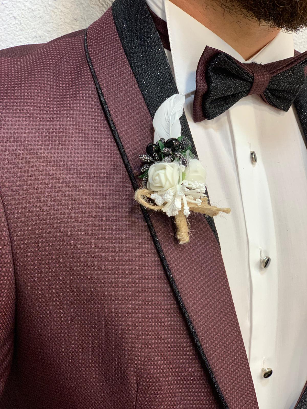 Santos Slim Fit Tuxedo Red-baagr.myshopify.com-1-brabion