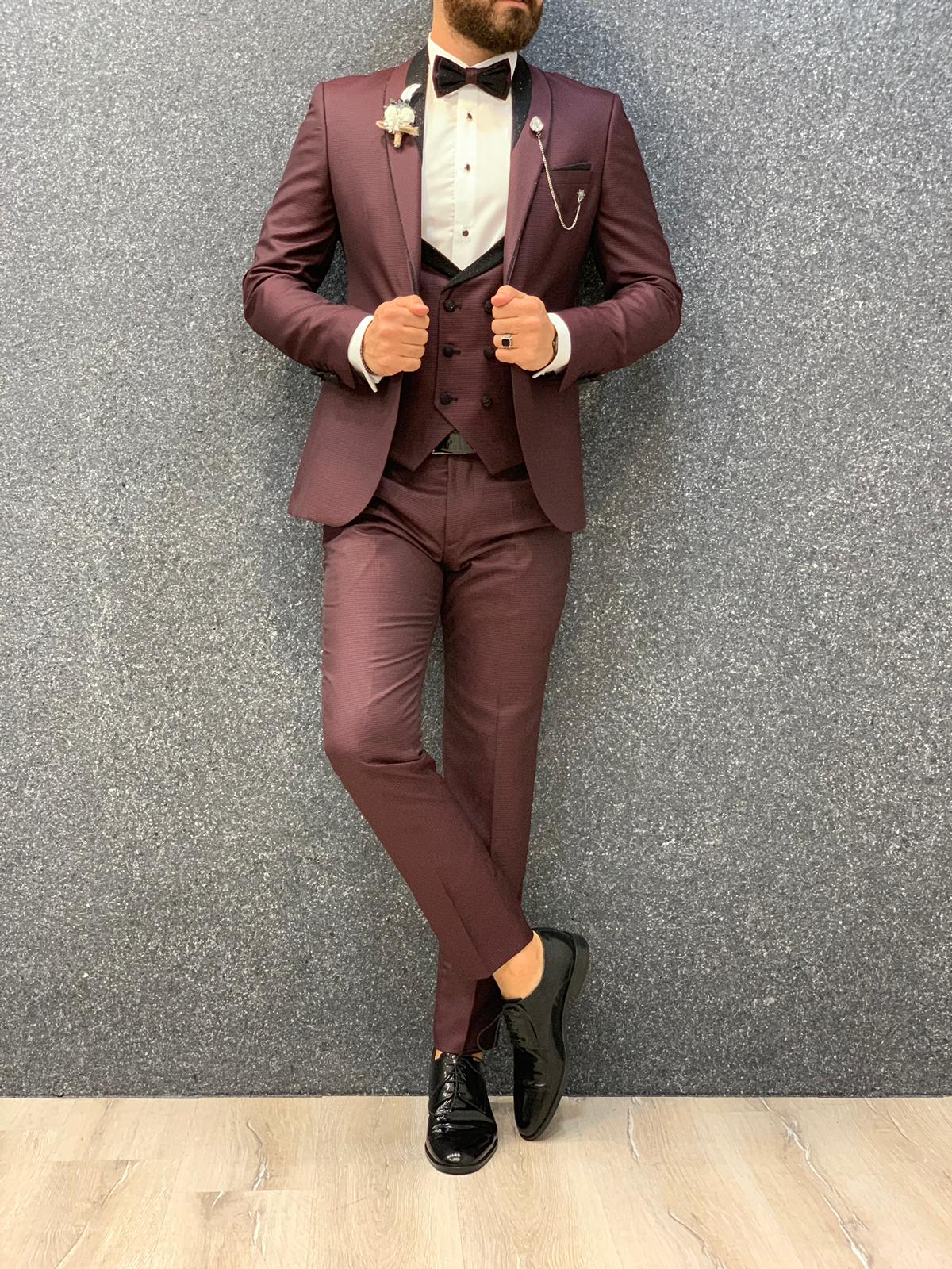 Santos Slim Fit Tuxedo Red-baagr.myshopify.com-1-brabion