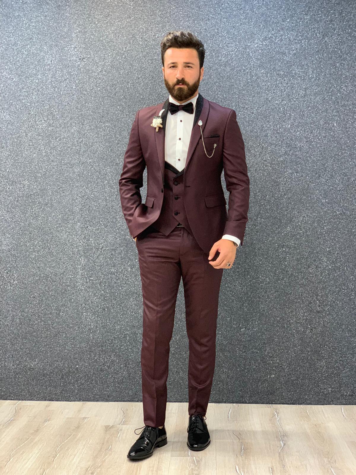 Santos Slim Fit Tuxedo Red-baagr.myshopify.com-1-brabion
