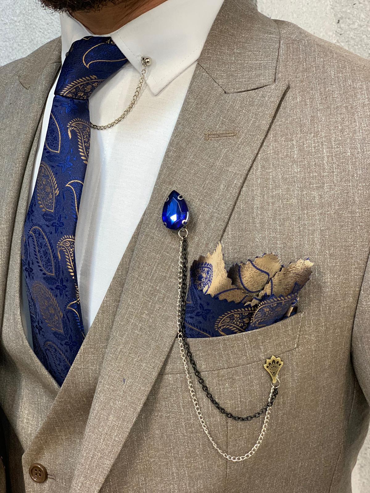 Danda  Slim Fit Suit Coffee-baagr.myshopify.com-1-BOJONI