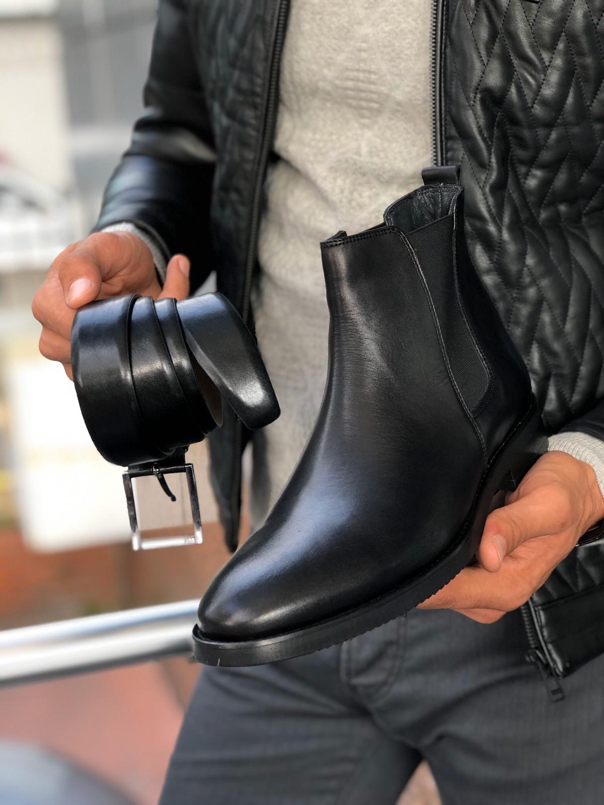 The Aqua Black Chelsea Boots-baagr.myshopify.com-shoes2-BOJONI