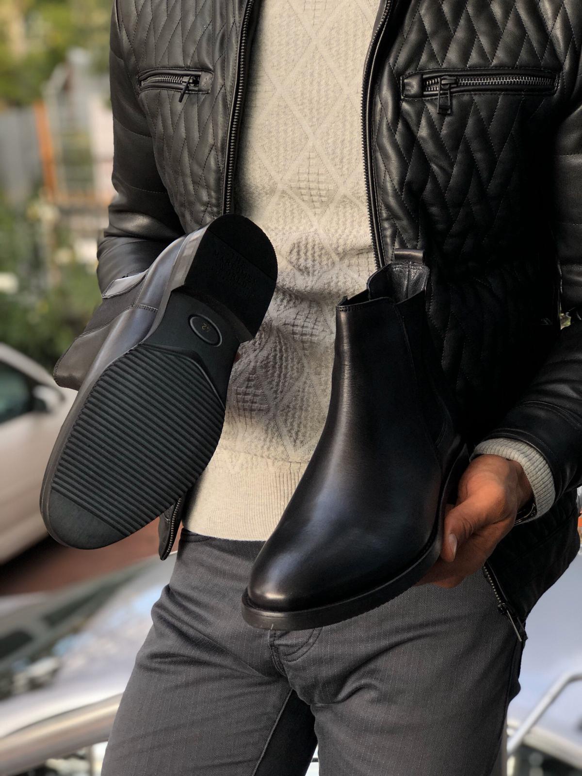 The Aqua Black Chelsea Boots-baagr.myshopify.com-shoes2-BOJONI