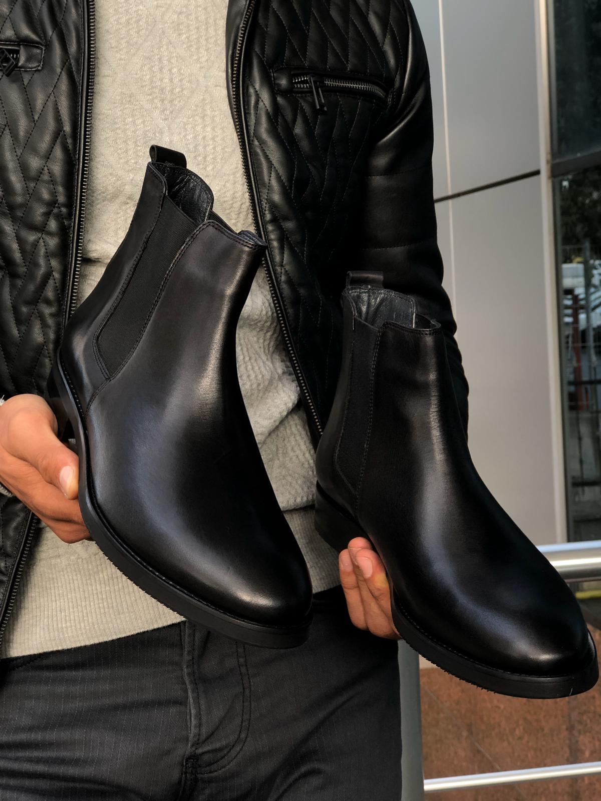 The Aqua Black Chelsea Boots-baagr.myshopify.com-shoes2-BOJONI