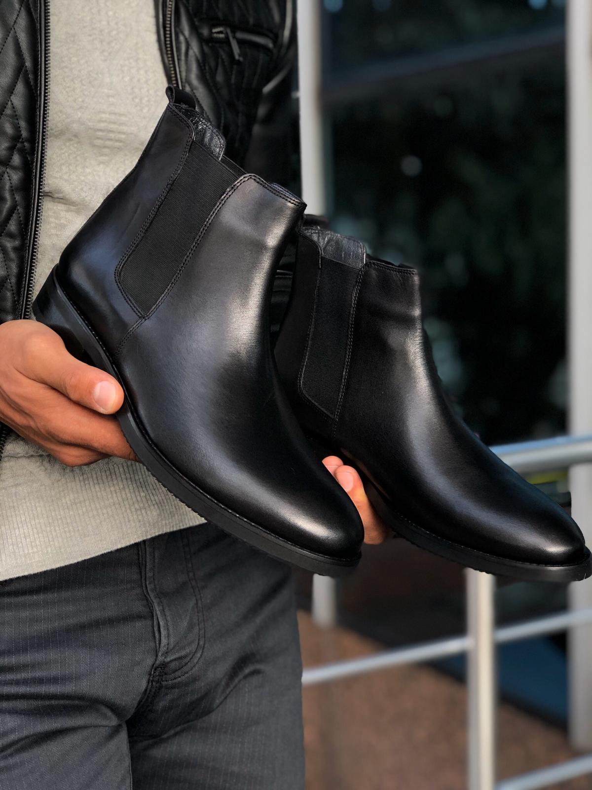 The Aqua Black Chelsea Boots-baagr.myshopify.com-shoes2-BOJONI