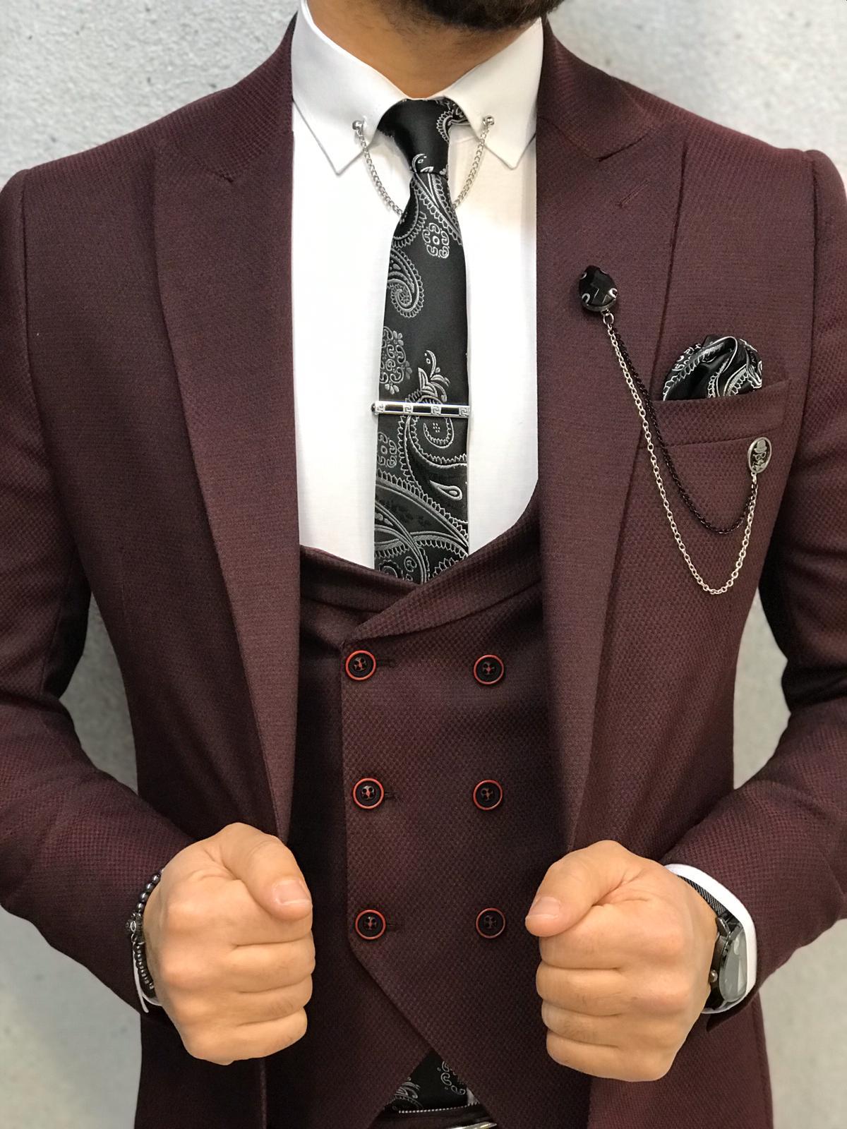 Ani Claret Red Slim Fit Wool Suit-baagr.myshopify.com-1-BOJONI
