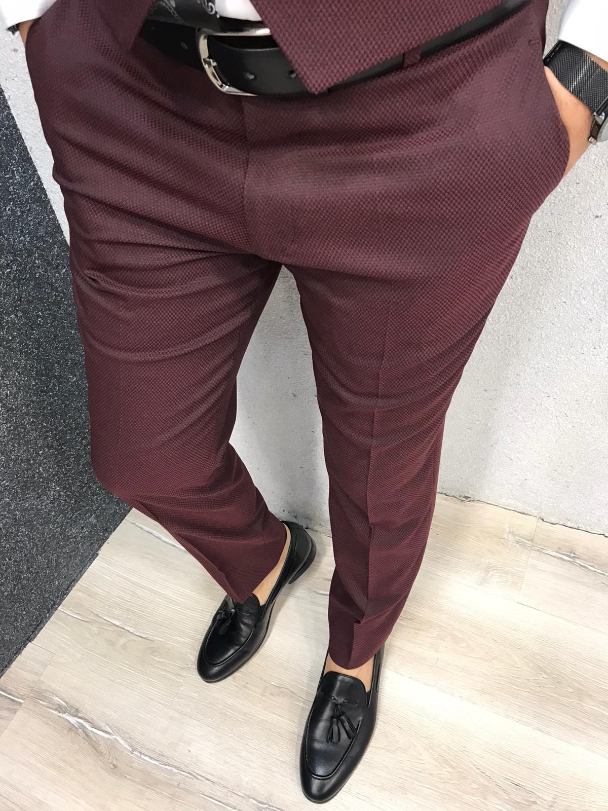 Ani Claret Red Slim Fit Wool Suit-baagr.myshopify.com-1-BOJONI