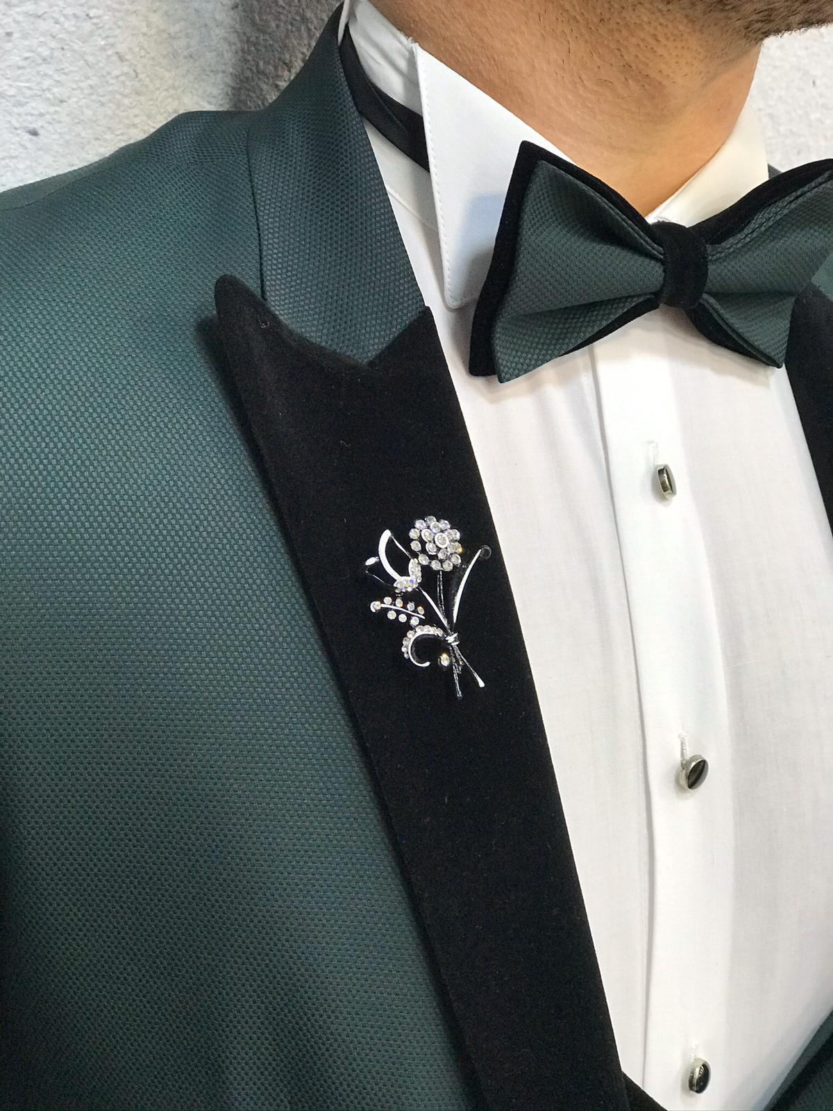 Royal Green Slim Fit Tuxedo-baagr.myshopify.com-1-brabion