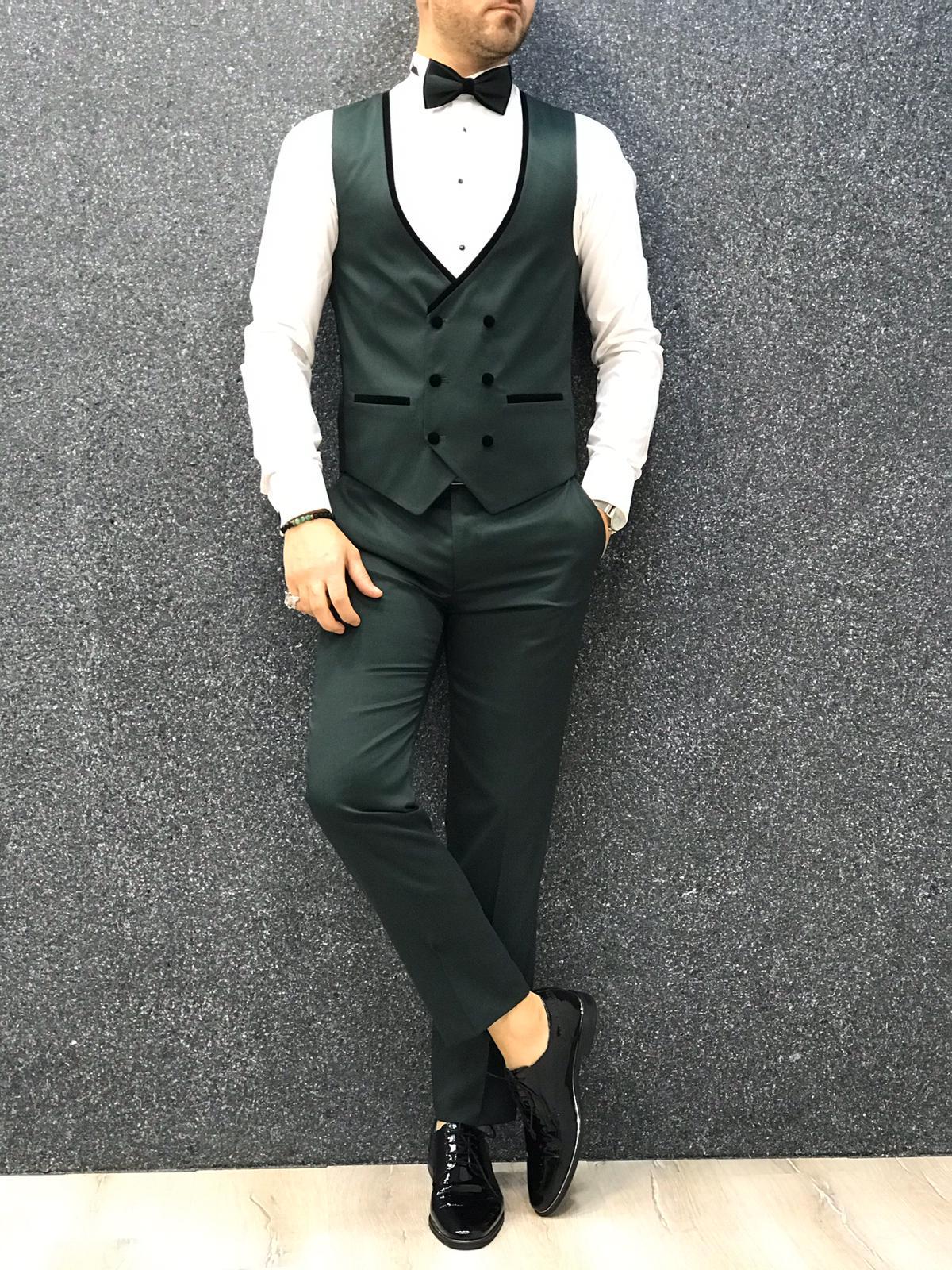 Royal Green Slim Fit Tuxedo-baagr.myshopify.com-1-brabion