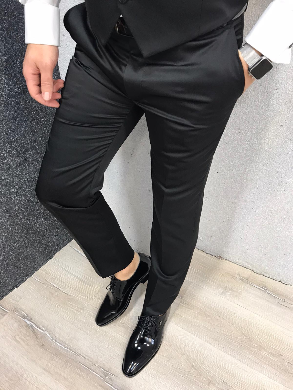 Zerno Floral Slim Fit Black Tuxedo-baagr.myshopify.com-1-BOJONI