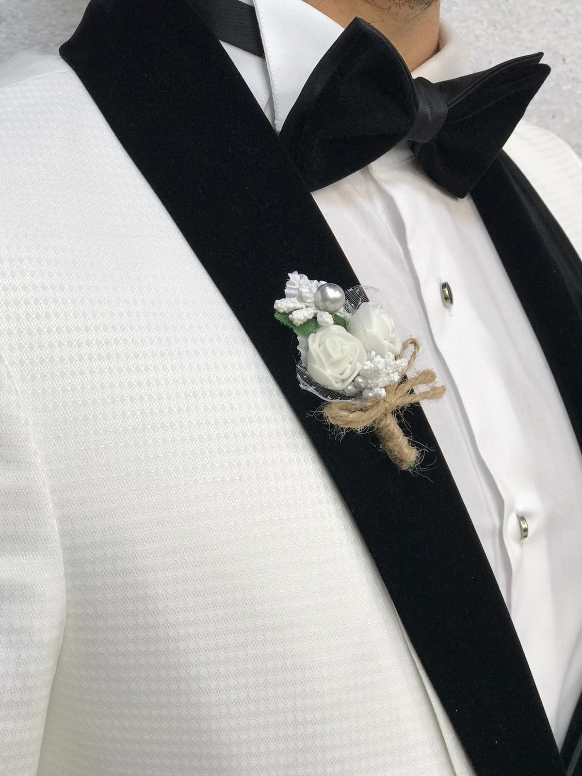 Zerno Velvet Slim Fit White Tuxedo-baagr.myshopify.com-1-BOJONI