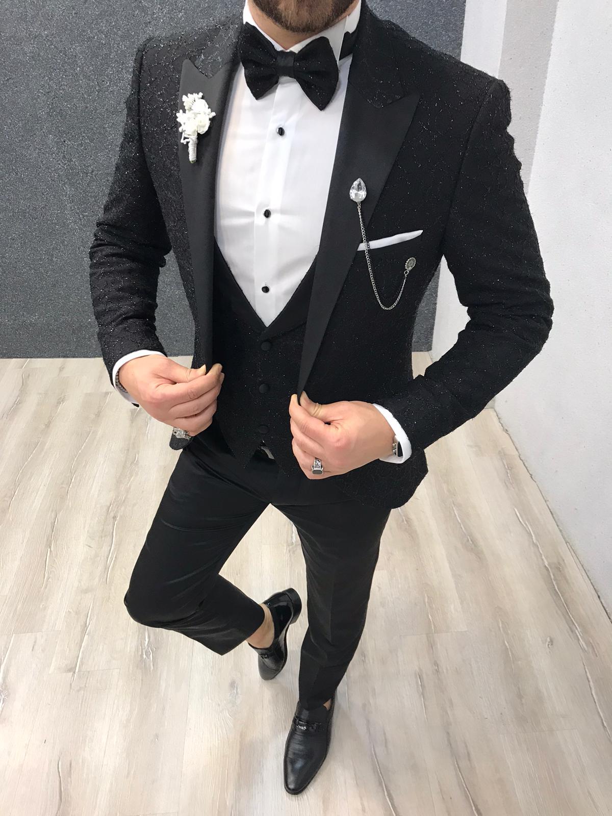 Zerno Brilliant Slim Fit Black Tuxedo-baagr.myshopify.com-1-BOJONI