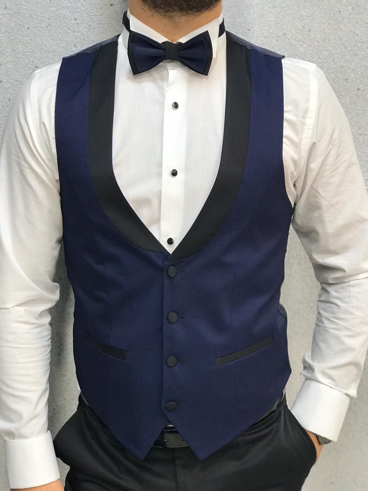 Lazio Slim Fit Navy Blue II Tuxedo-baagr.myshopify.com-1-BOJONI