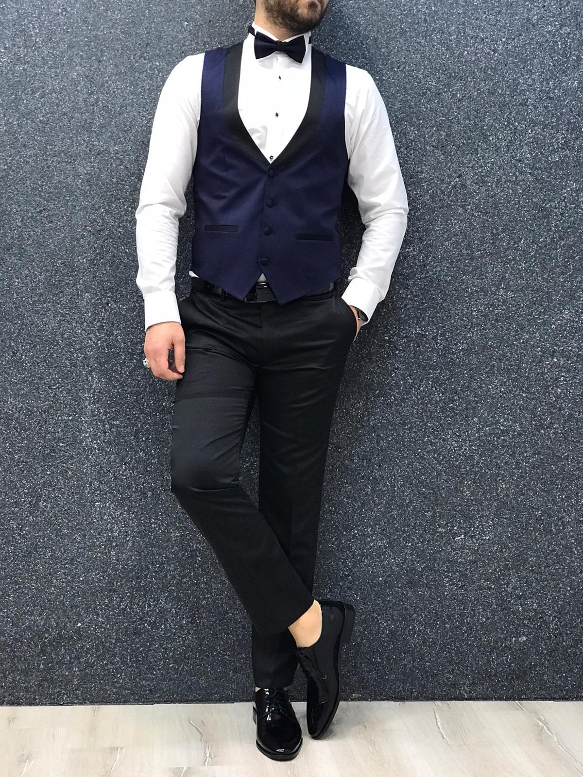 Lazio Slim Fit Navy Blue II Tuxedo-baagr.myshopify.com-1-BOJONI