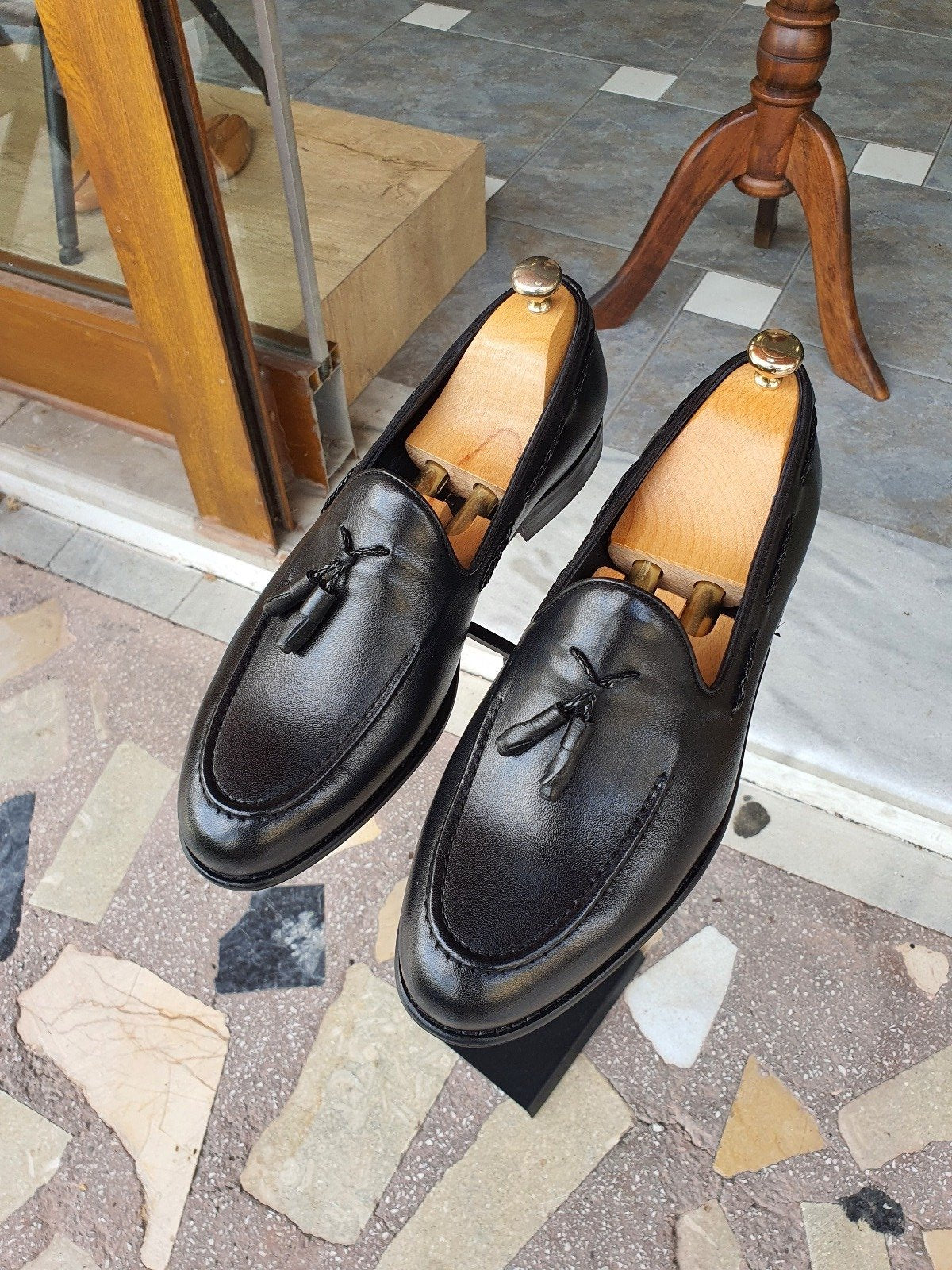 Bojo Giotto Black Leather Loafer-baagr.myshopify.com-shoes2-BOJONI