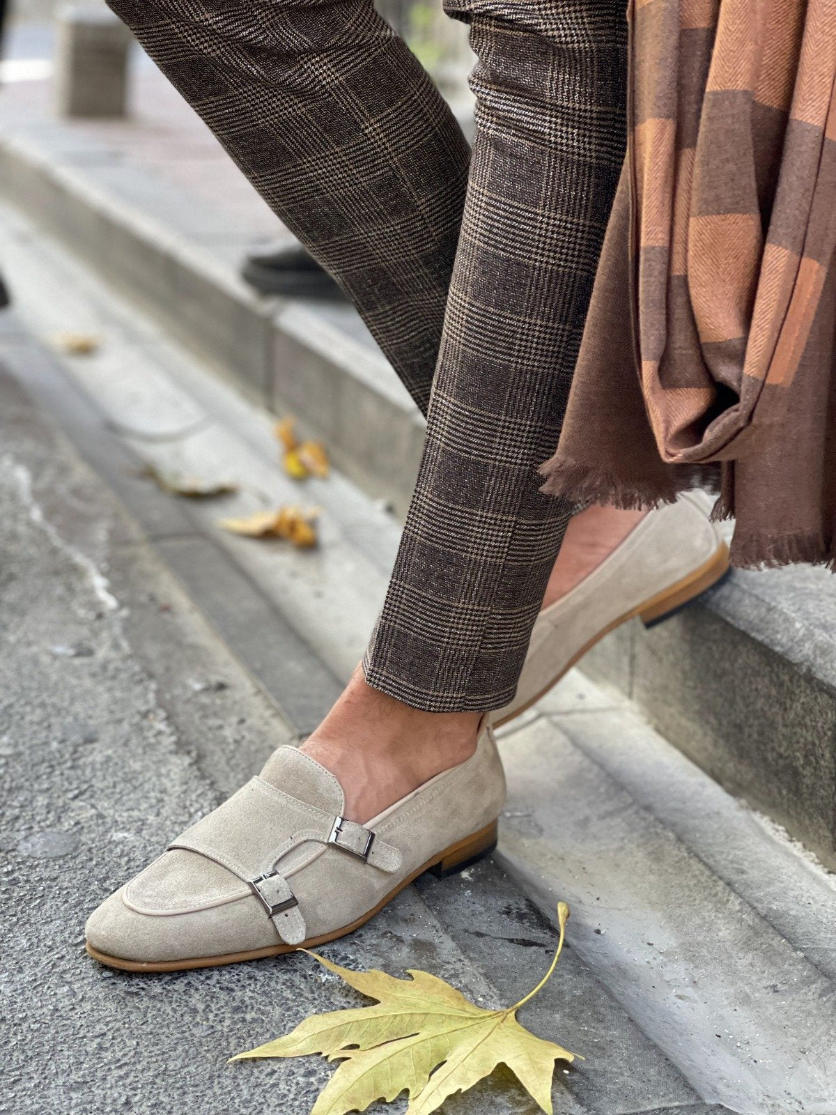 Bojo Suede Beige Leather Loafer-baagr.myshopify.com-shoes2-BOJONI