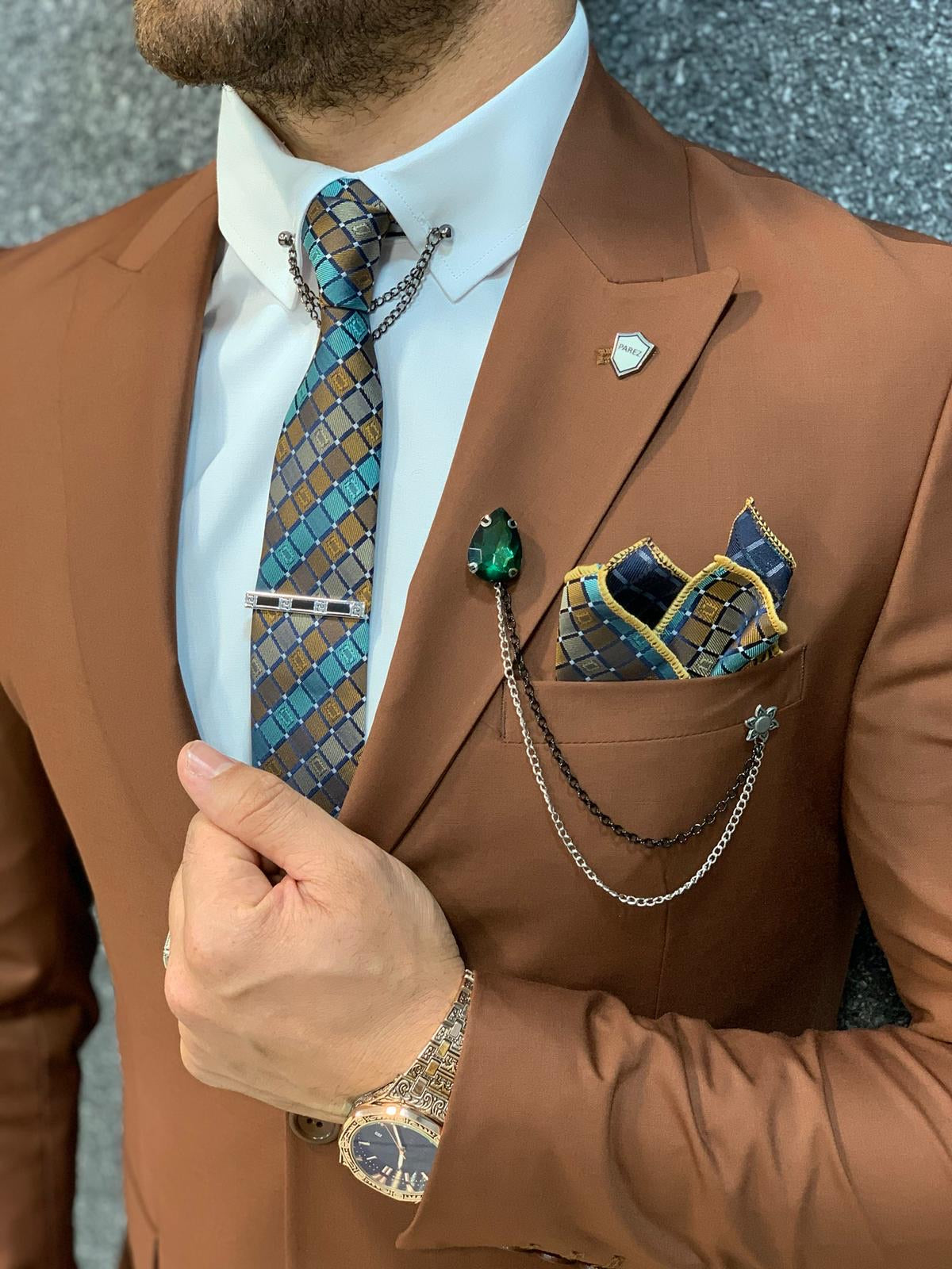 Verona Tile Slim Fit Wool Suit-baagr.myshopify.com-1-BOJONI