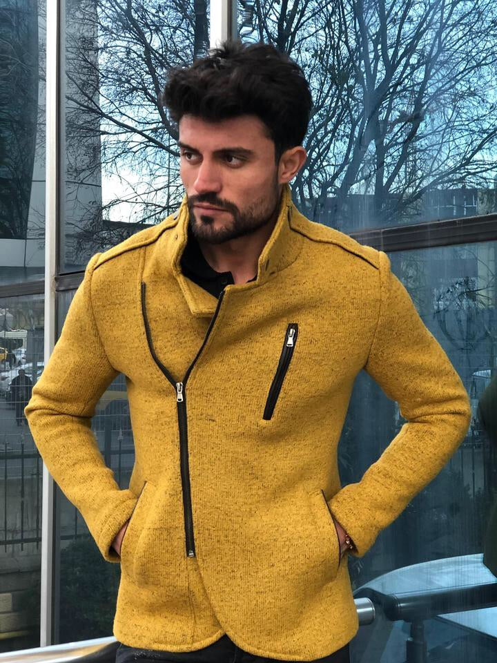 Bernard Wool Yellow Jacket-baagr.myshopify.com-Jacket-BOJONI