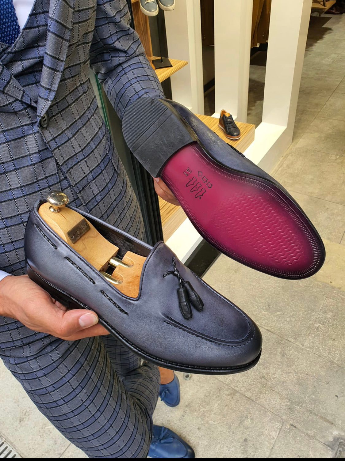 Fort Worth Gray Tassel Loafer-baagr.myshopify.com-shoes2-BOJONI