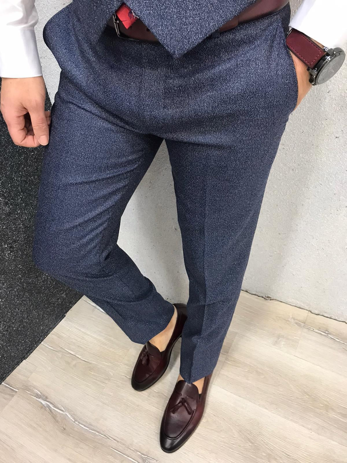 Olympia Navy Blue  Slim Fit  Suit-baagr.myshopify.com-1-BOJONI