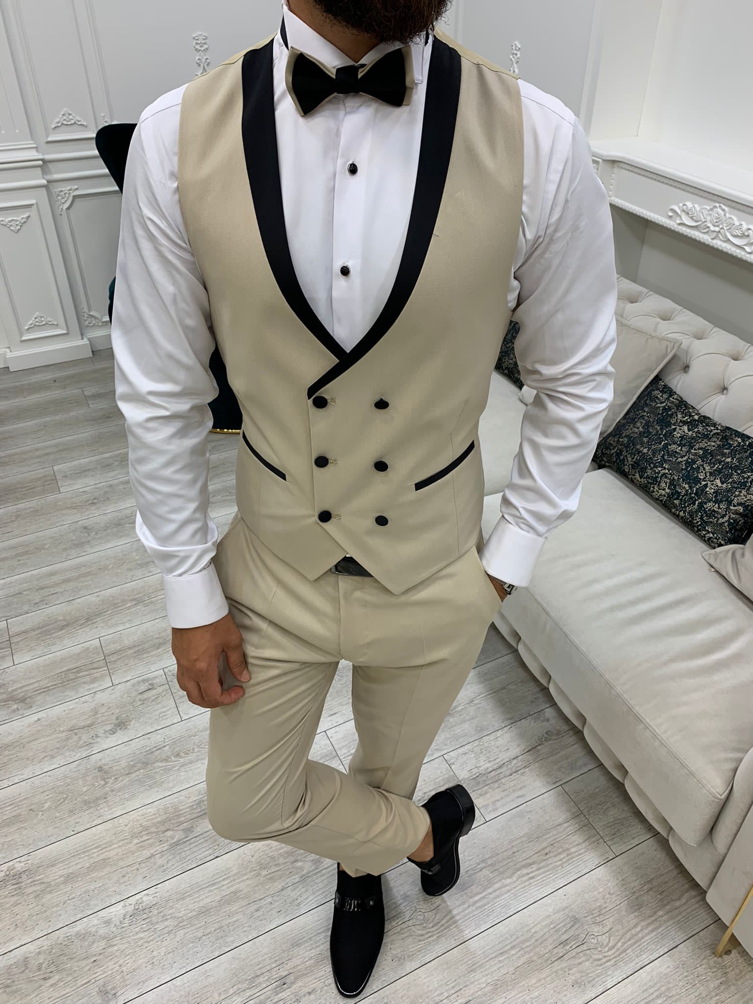 Rocca Cream Slim Fit Tuxedo-baagr.myshopify.com-1-BOJONI