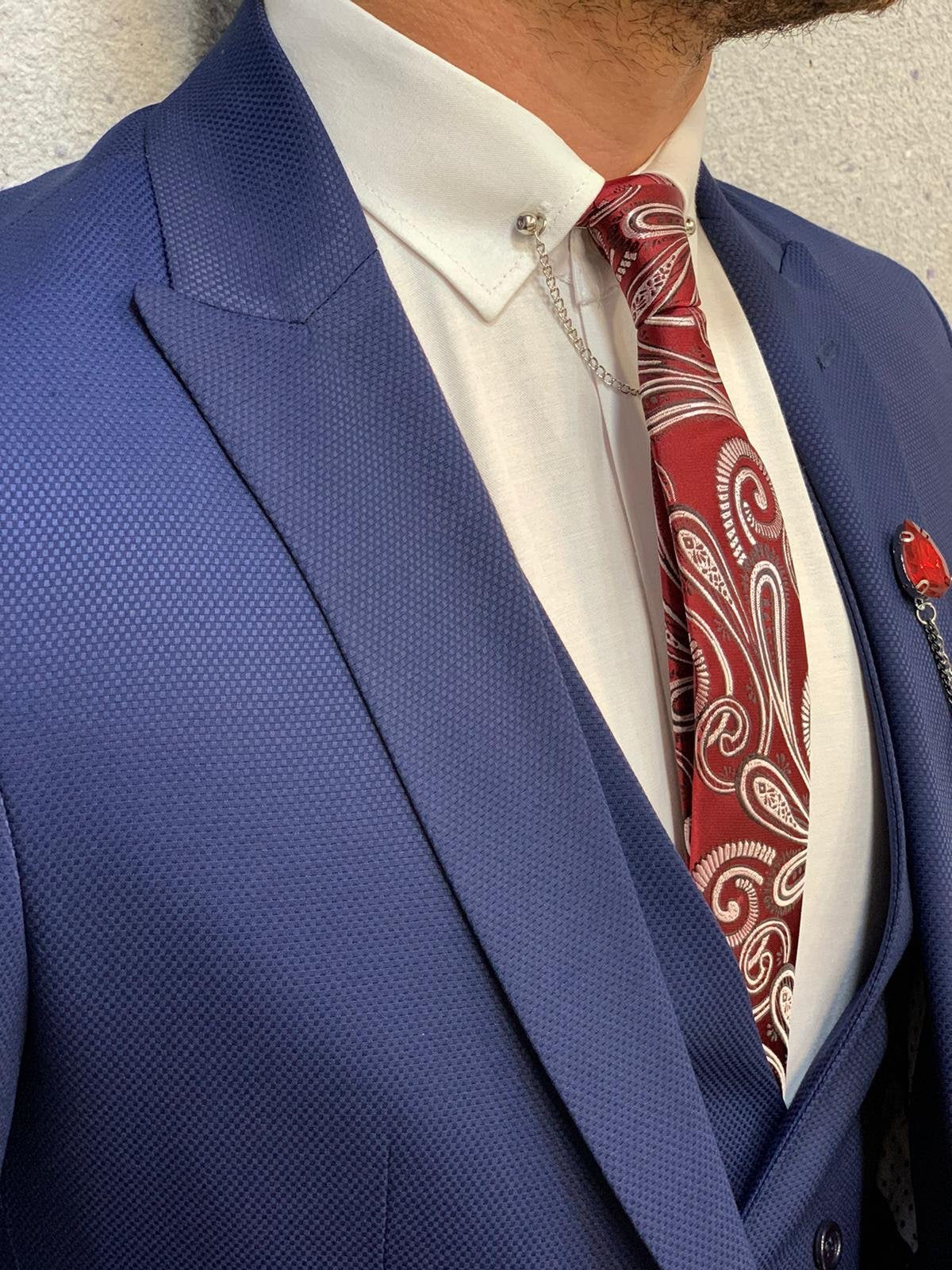 Kan Indigo Slim Fit Wool Suit-baagr.myshopify.com-1-BOJONI