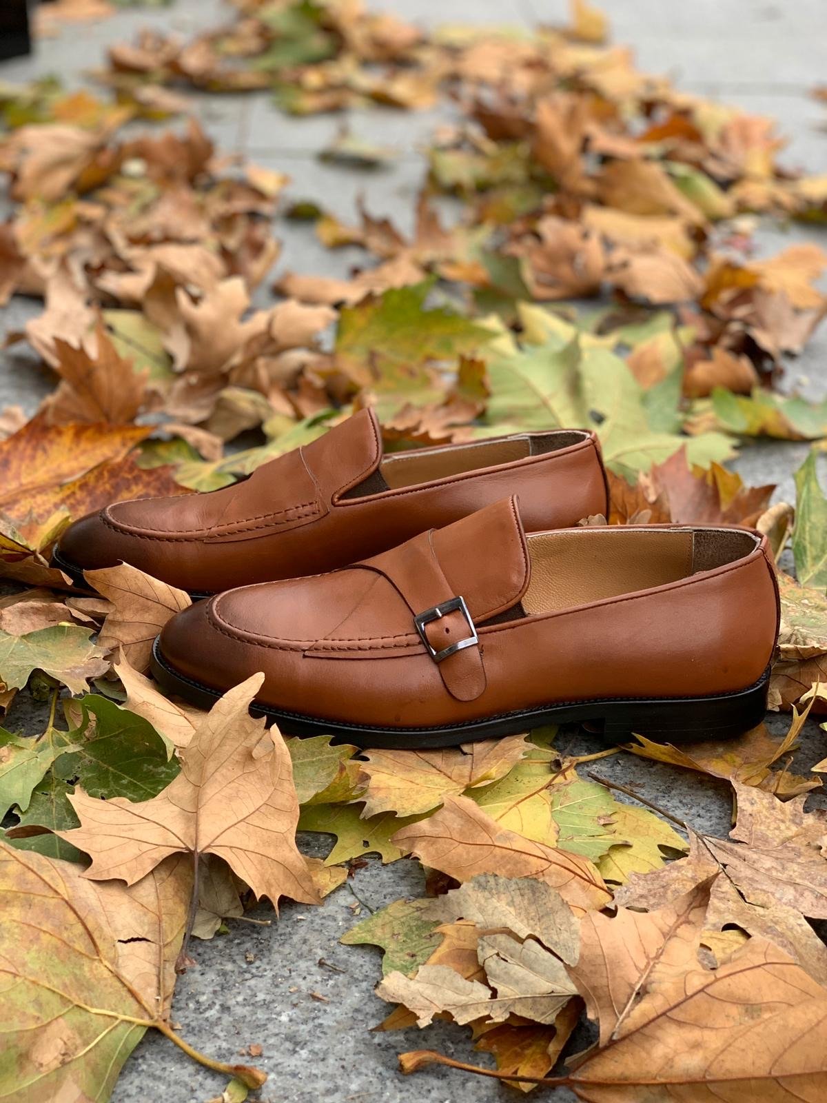 Stanoss Tan Buckle Shoes-baagr.myshopify.com-shoes2-BOJONI