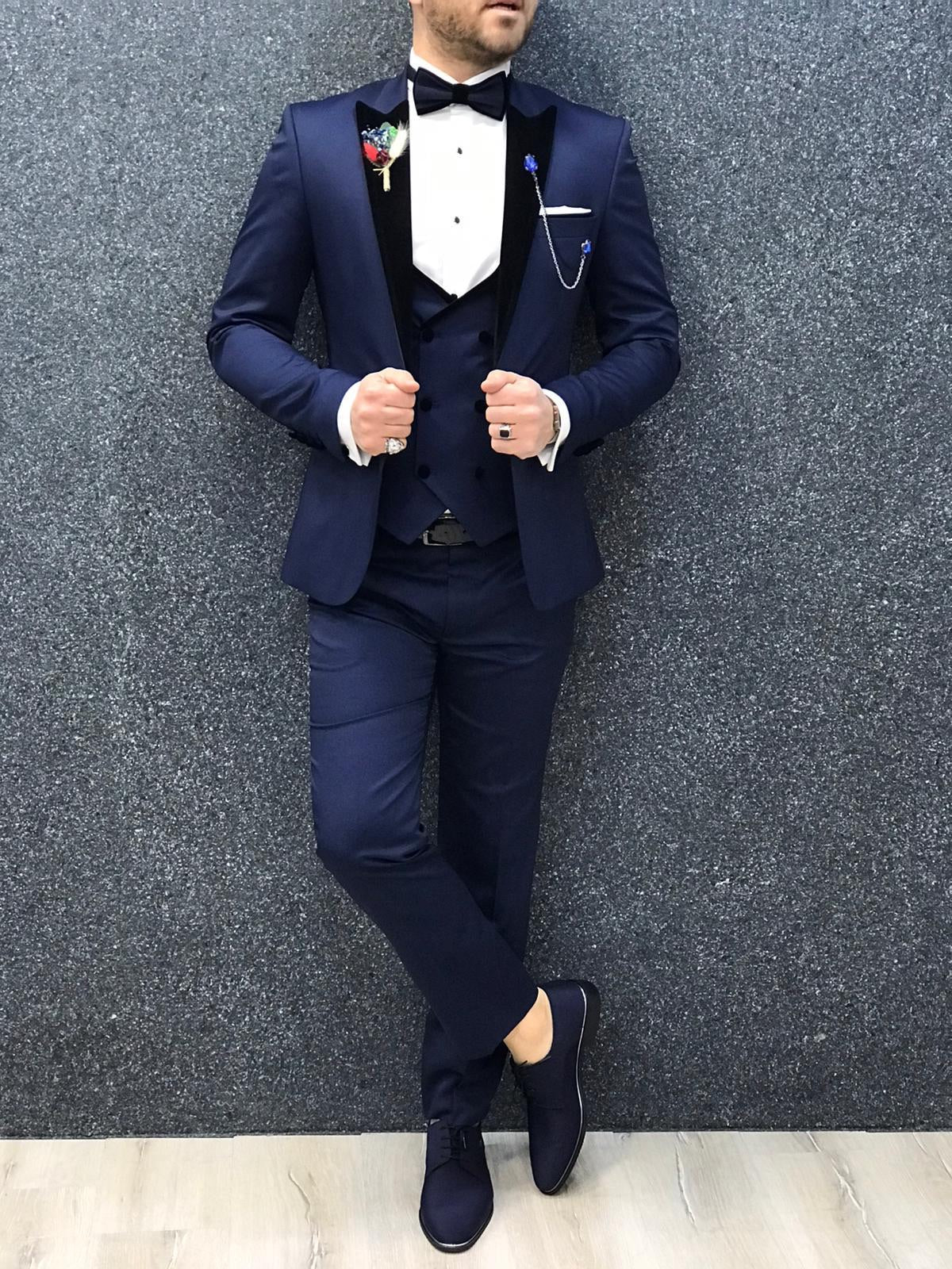 Napoli Blue Slim Fit Tuxedo-baagr.myshopify.com-1-BOJONI