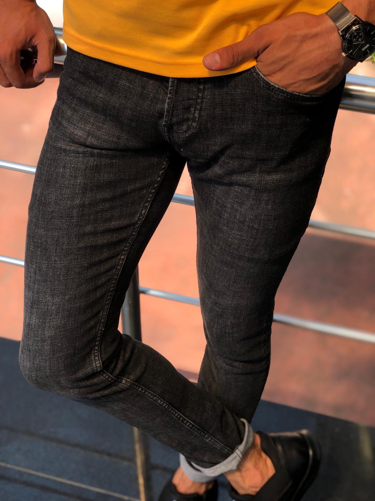 Gari Slim-Fit Jeans Black-baagr.myshopify.com-Pants-BOJONI