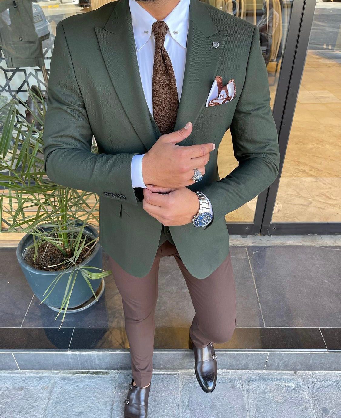 Roma Khaki Slim Fit Suit-baagr.myshopify.com-3-BOJONI