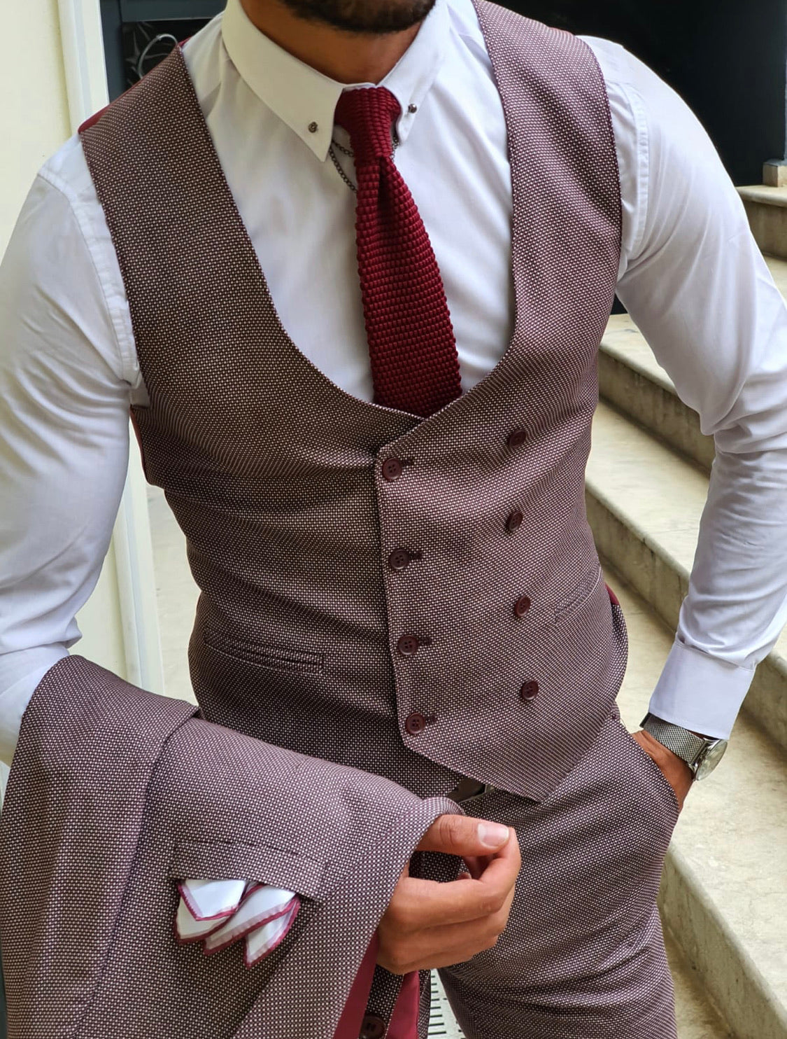 Midvale Caret Red Slim Fit Suit-baagr.myshopify.com-suit-brabion