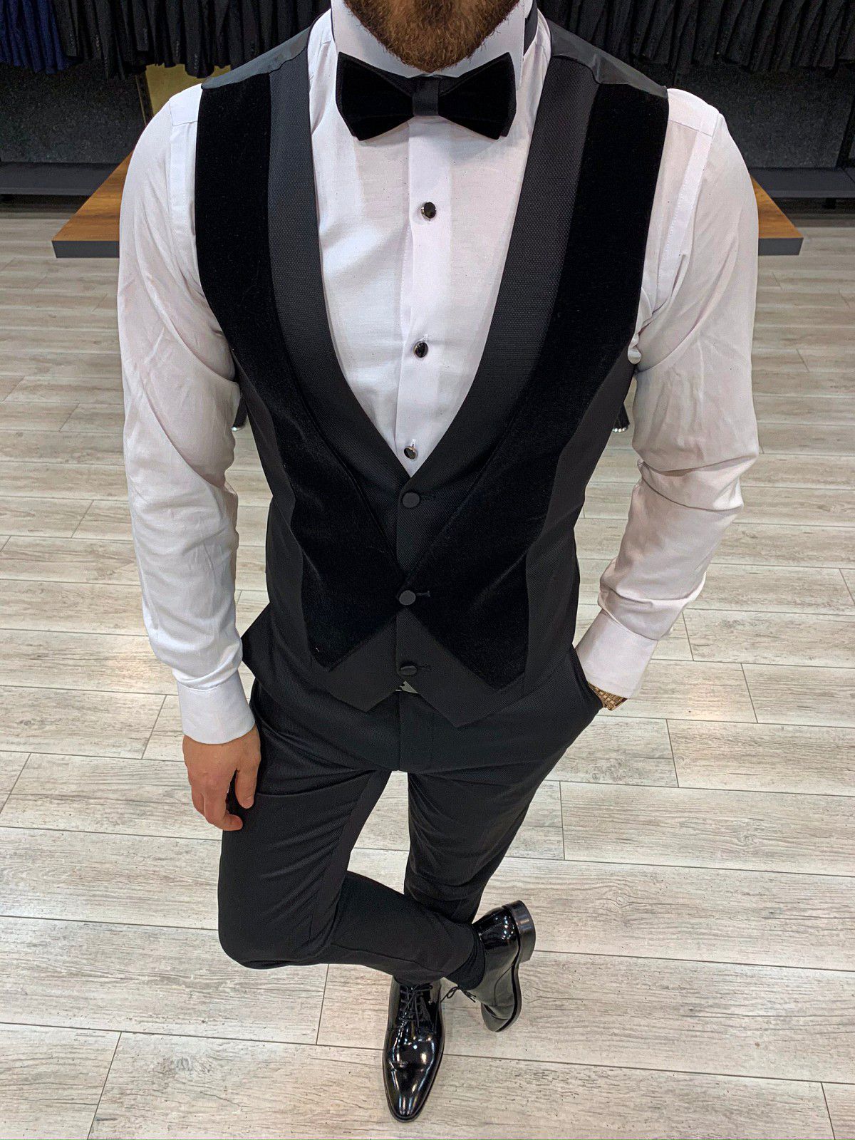 Ventura Black Velvet Slim Fit  Tuxedo-baagr.myshopify.com-1-BOJONI