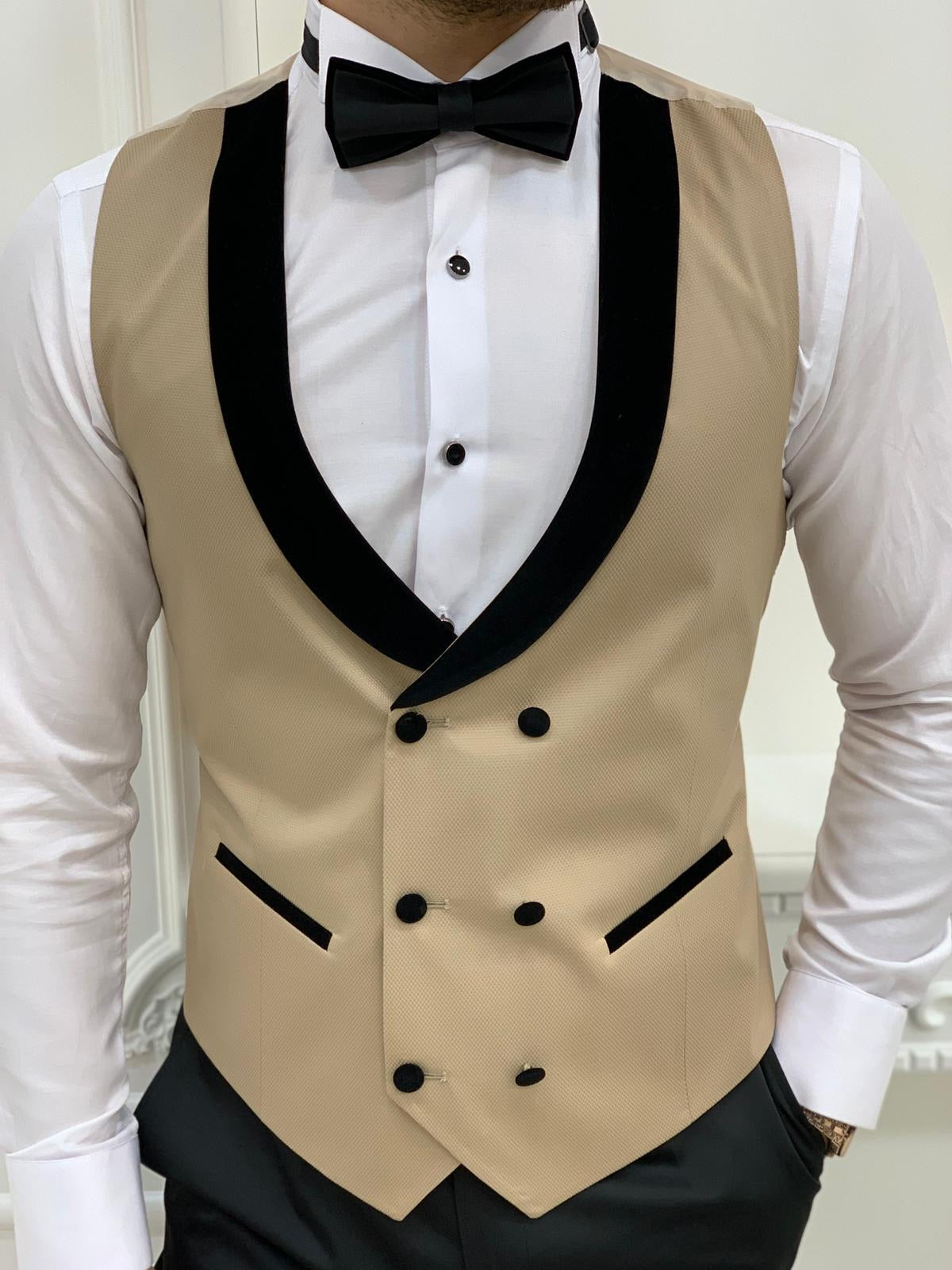 Partoni Royal Gold Slim Fit Tuxedo-baagr.myshopify.com-1-BOJONI