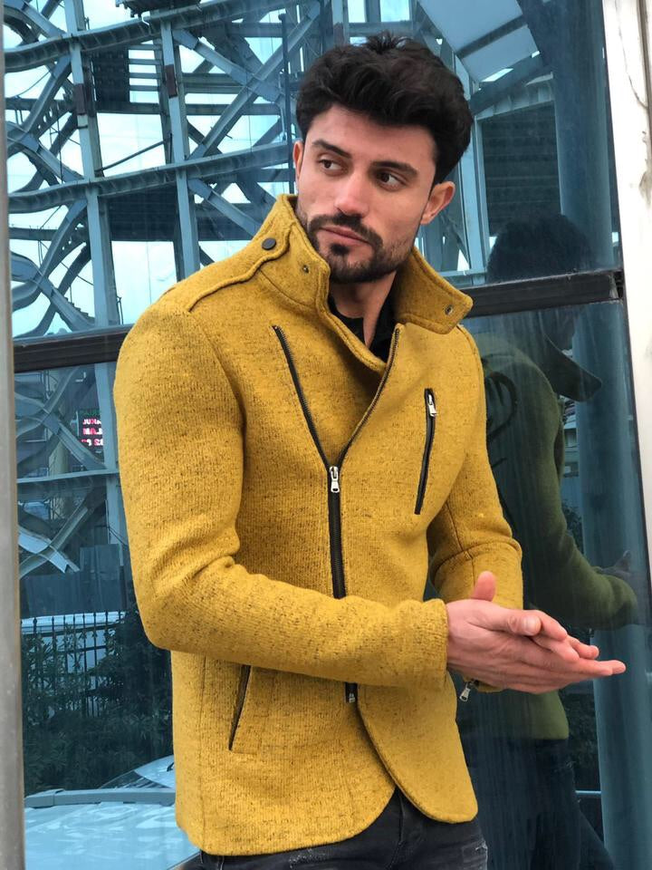 Bernard Wool Yellow Jacket-baagr.myshopify.com-Jacket-BOJONI