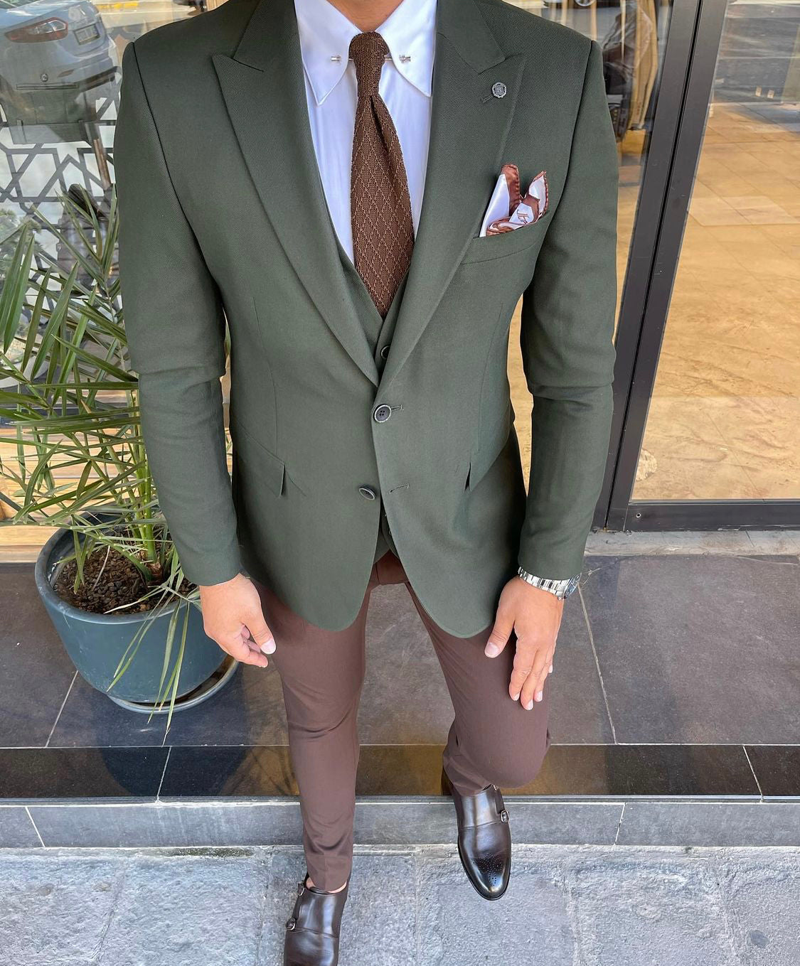 Roma Khaki Slim Fit Suit-baagr.myshopify.com-3-BOJONI