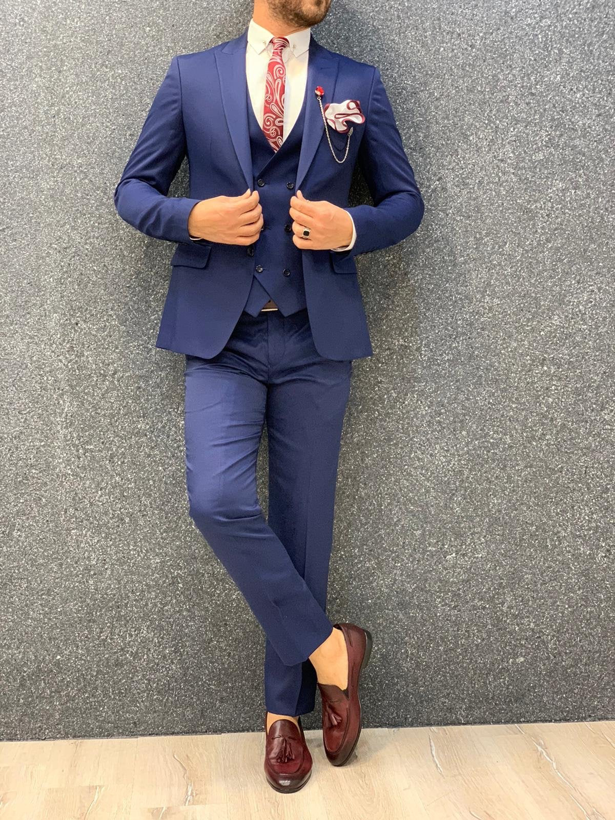 Kan Indigo Slim Fit Wool Suit-baagr.myshopify.com-1-BOJONI