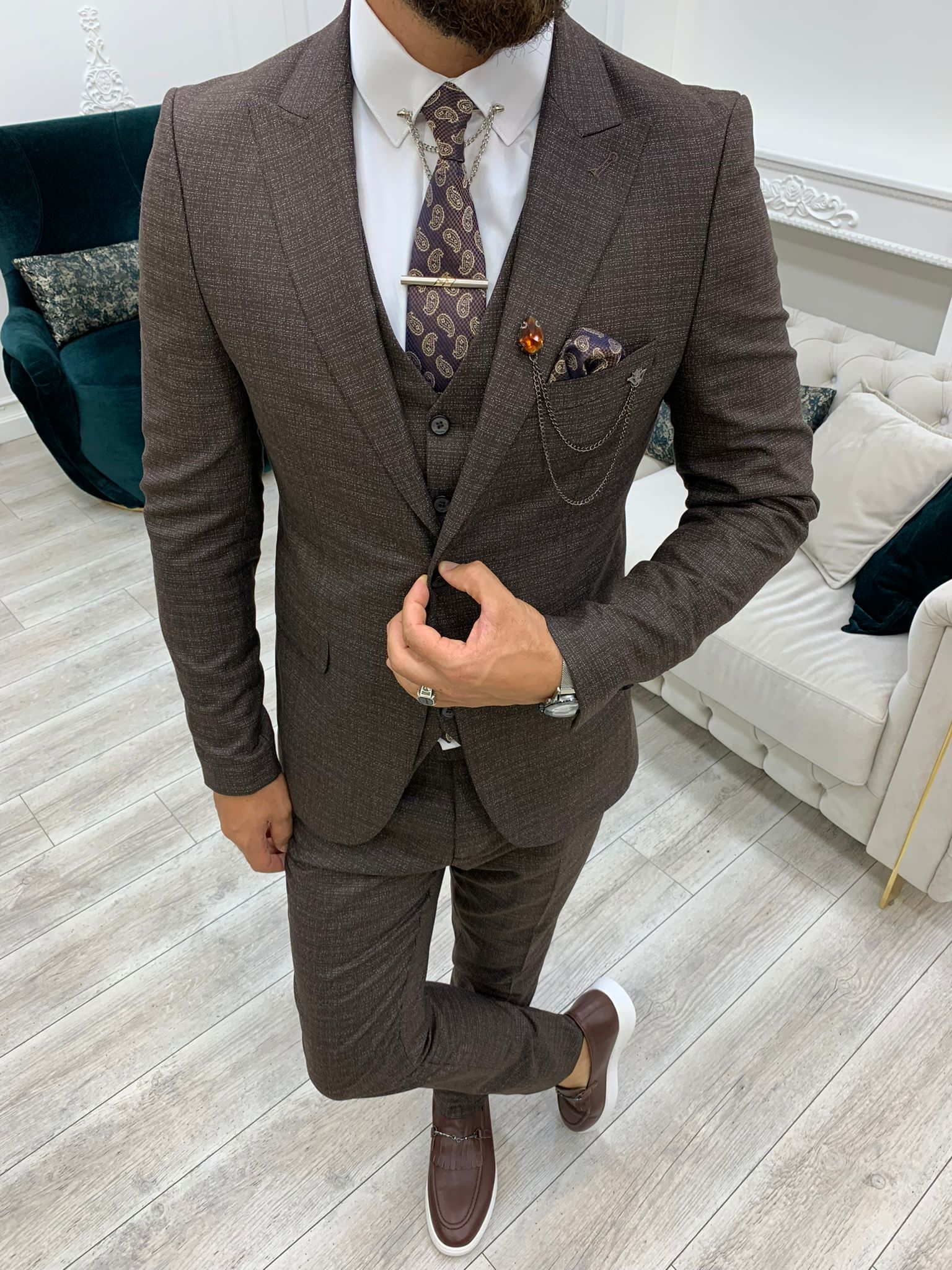 Vermont Coffee Slim Fit Suit-baagr.myshopify.com-1-BOJONI