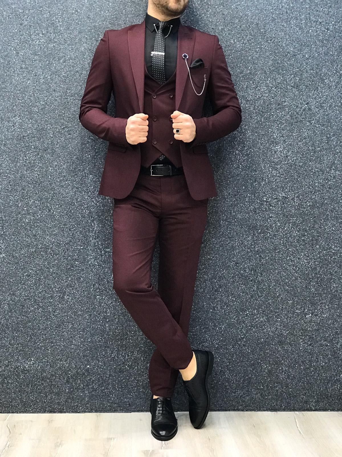 Olympia Claret Red  Slim Fit  Suit-baagr.myshopify.com-1-BOJONI